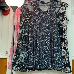 Lot of 4 LuLaRoe Nicki Dresses Stars Tie Dye 🌸